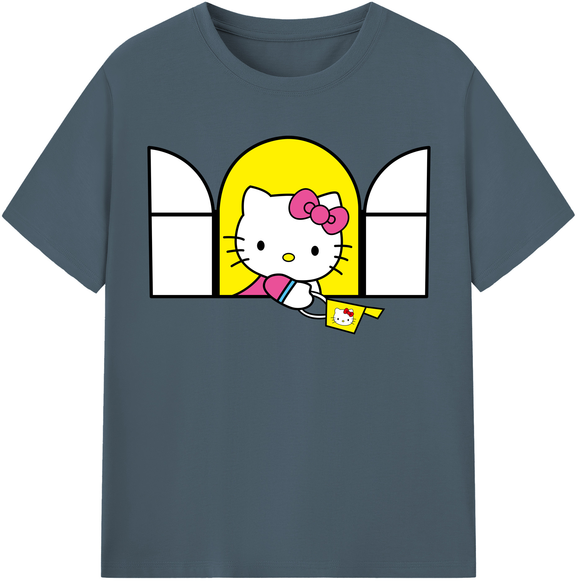 （画像用） Hello Kitty ハローキティ 綿100％半袖Tシャツ（フロントプリント）